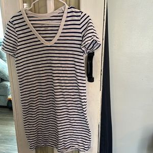 Universal Thread blue and white striped T-shirt dress size small